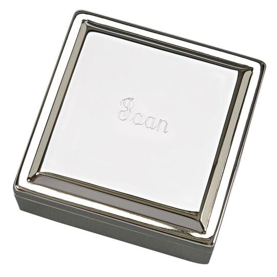 Personalized Square Jewelry Box